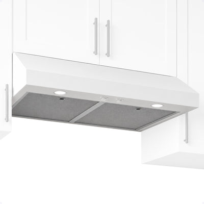 Broan-NuTone 24" Under Cabinet Range Hood, ENERGY STAR 350 Max Blower CFM, White - VMInnovations