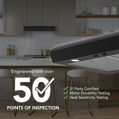Broan-NuTone 30" Under Cabinet Range Hood, ENERGY STAR 350 Max Blower (Open Box)
