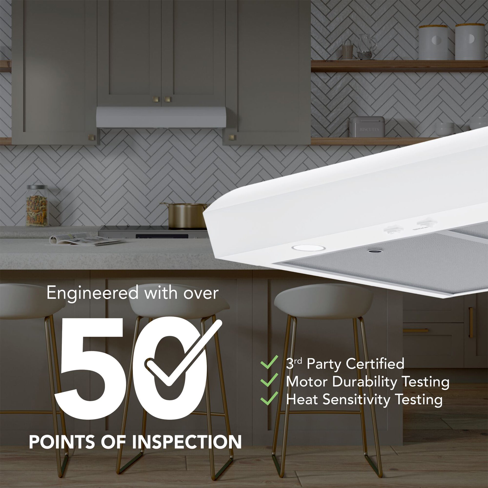 Broan-NuTone 30" Under Cabinet Rangehood, ENERGY STAR, 350 Max Blower (Open Box)