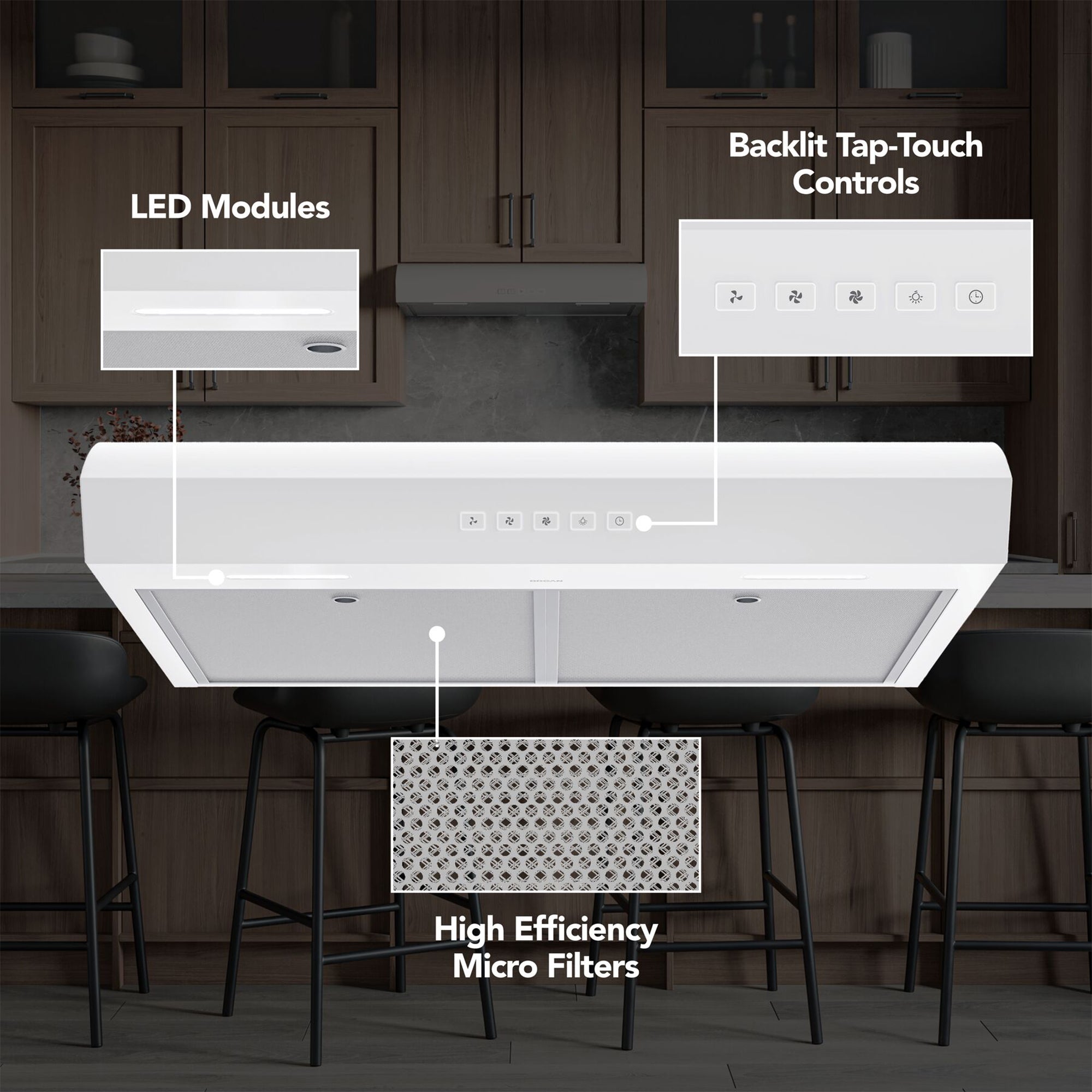 Broan-NuTone 30" Under Cabinet Rangehood, ENERGY STAR, 350 Max Blower (Open Box)