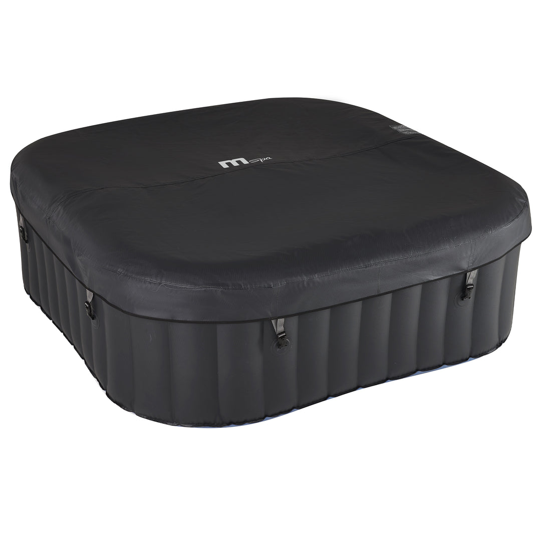 MSpa Tekapo 6Person Square Inflatable Bubble Spa, Thermal Cover, Outdoor Hot Tub - VMInnovations