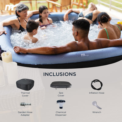 MSpa Tekapo Square Inflatable Bubble Spa,Thermal Cover,Outdoor Hot Tub(Open Box)