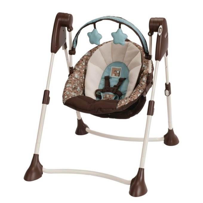 Graco Swing By Me Portable Baby Swing with Mobile Little Hoot 1852650 - Open Box