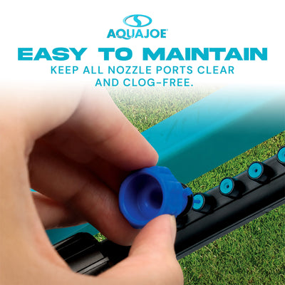 Aqua Joe Oscillating Sprinkler with Adjustable Spray, 3600 Square Foot Coverage