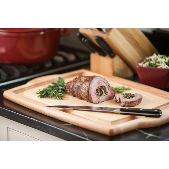 J.K. Adams Farmhouse Maple Carving Cutting Board w/ Handles, 20" x 14" x 0.75"