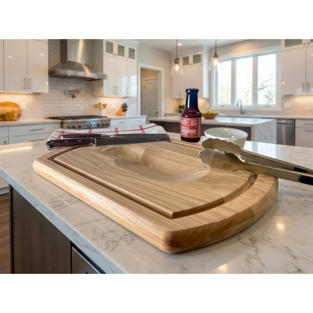 J.K. Adams Maple Reversible Carving Board, Wood Cutting Board, 20" x 14" x 1.25" - VMInnovations