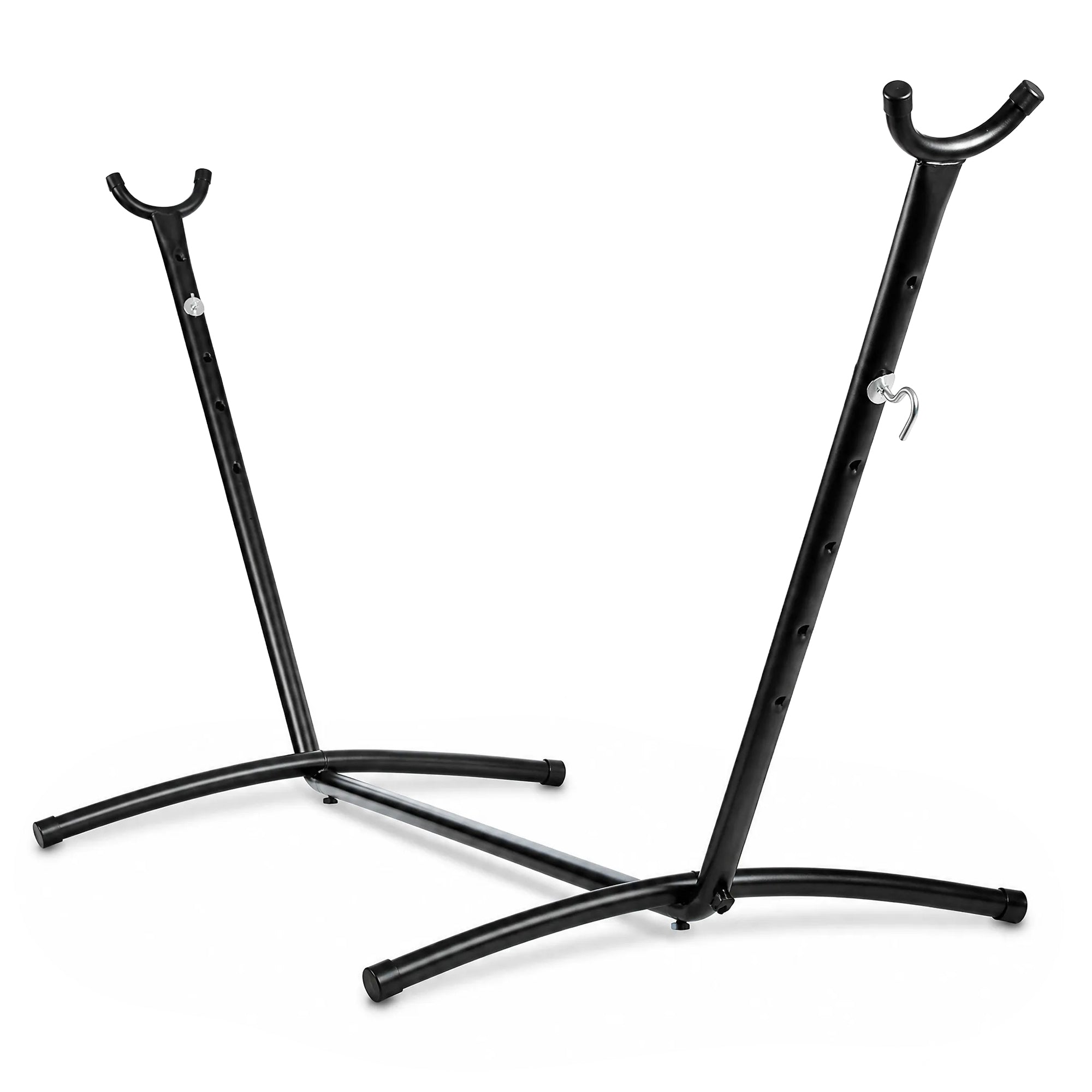 Elevon 9 ft Adjustable Steel Hammock Stand with Rubber Feet, Up to 450 lb, Black