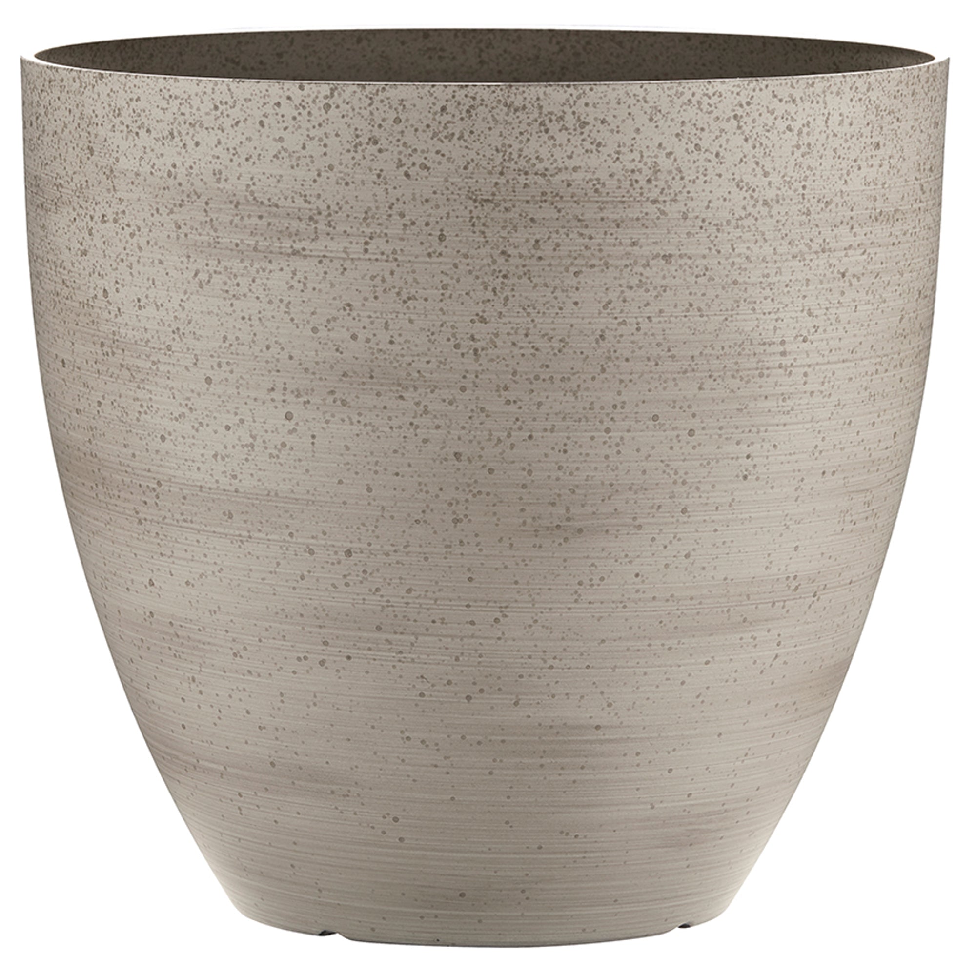Southern Patio 13-Inch Egg Planter, UV Protected Resin with Drainage Hole, White