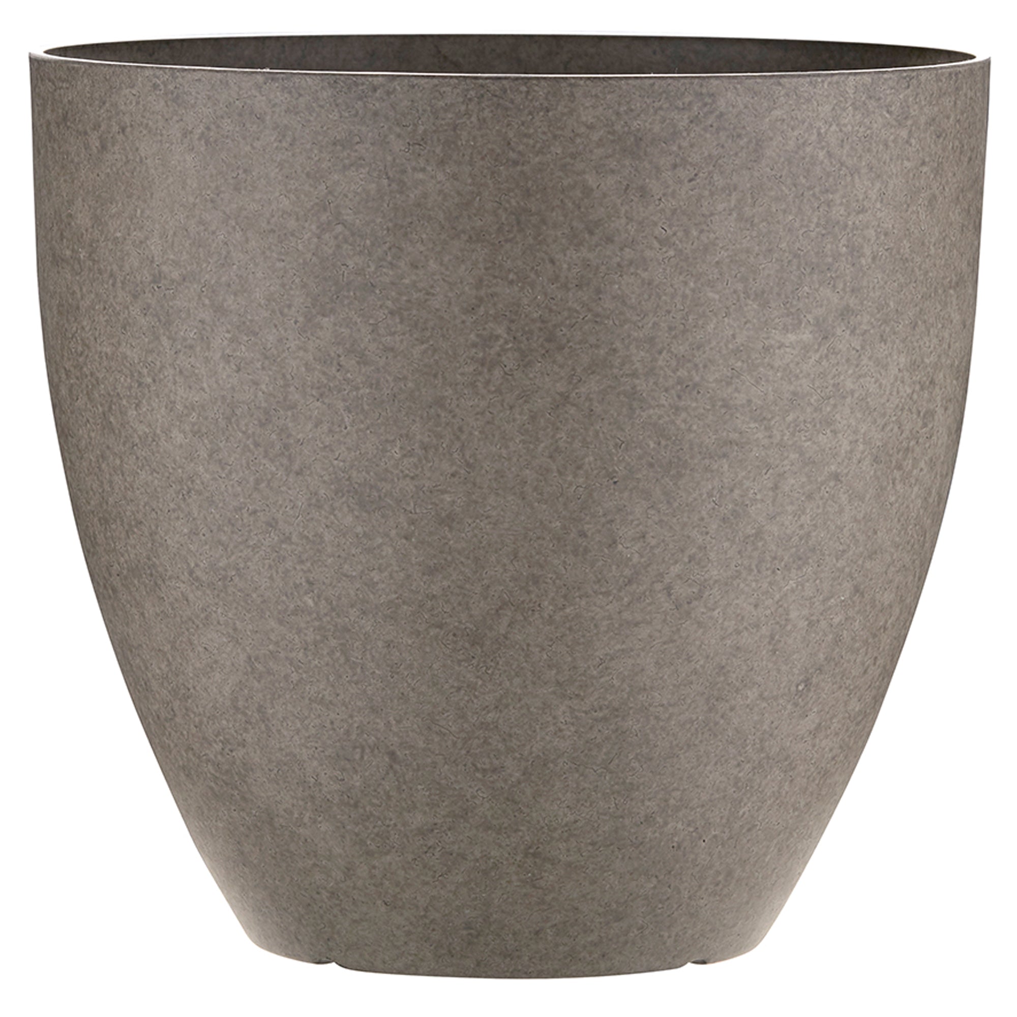 Southern Patio 13-Inch Egg Planter, UV Protected Resin, Graystone, Pack of 6