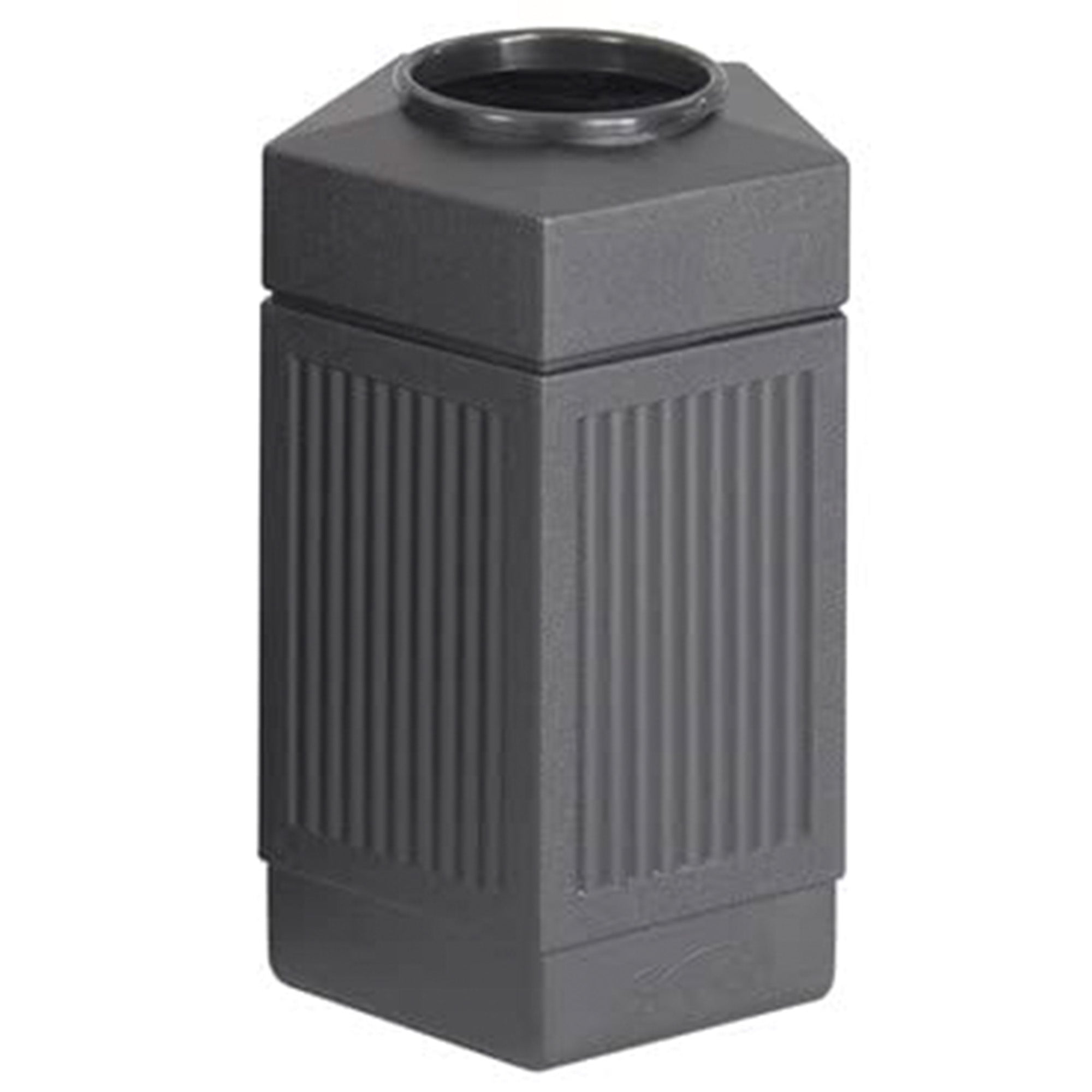 Safco Canmeleon Pentagon Trash Can for Indoor/Outdoor, Open Top, (Open Box)