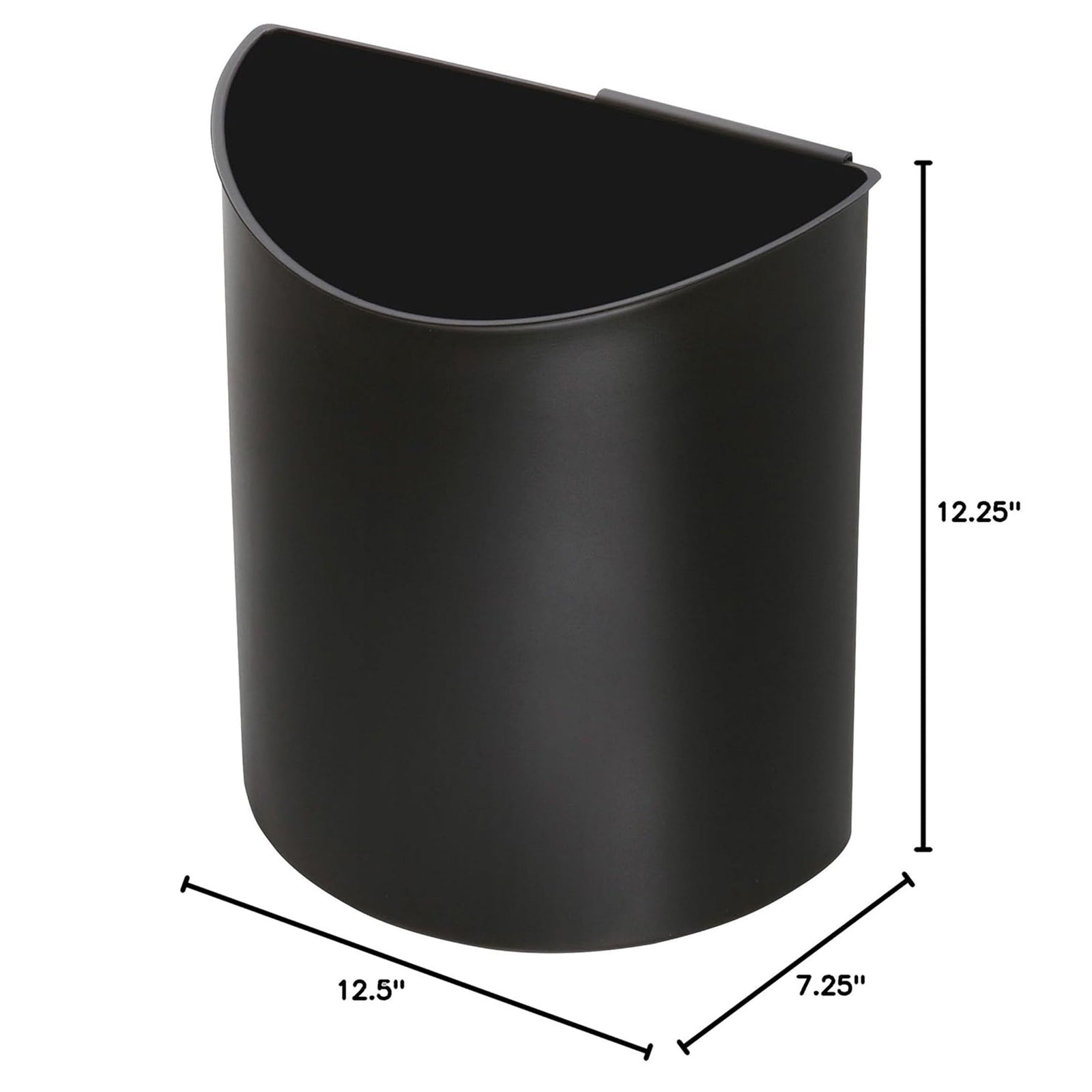 Safco Desk-Side Recycling Receptacle, 6 Gallon Combined Capacity, Black & Blue - VMInnovations