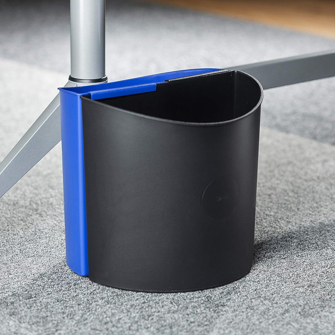Safco Desk-Side Recycling Receptacle, 6 Gallon Combined Capacity, Black & Blue - VMInnovations