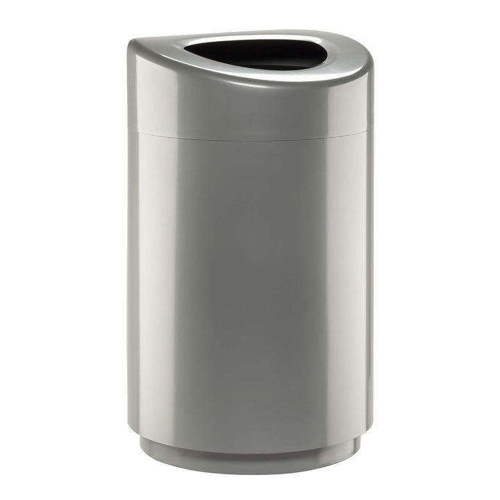 Safco Open Top Trash Can, Indoor Home 30 Gallon Waste Bin Container, Silver