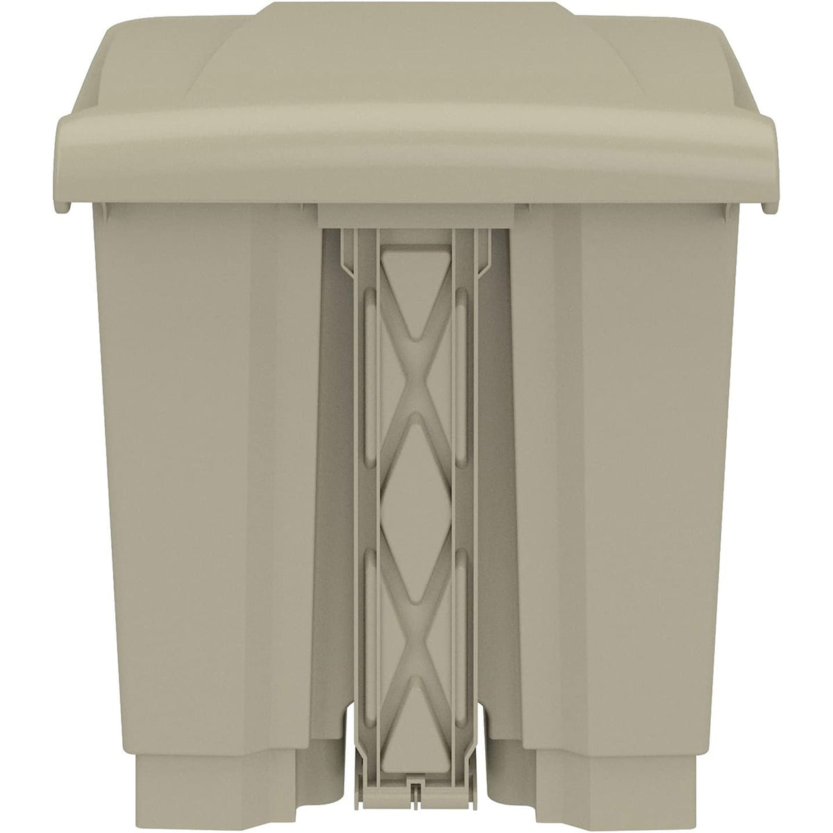 Safco Step On Trash Can w/Foot Pedal, 8 Gal Plastic Indoor Waste Bin (Open Box)