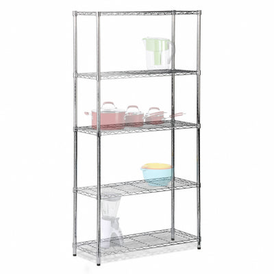 Honey-Can-Do 5-Tier Shelving Storage Rack Organizer, 200lb Shelf Cap (Open Box)