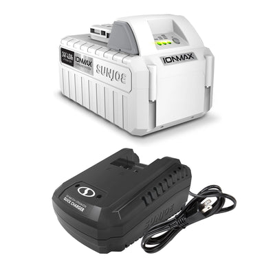 Snow Joe Dual-Port Quick Charger & Rechargeable EcoSharp Pro Lithium-Ion Battery - VMInnovations