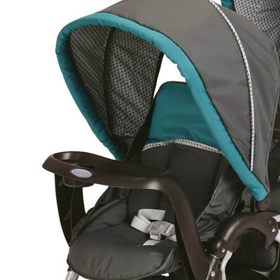 Graco DuoGlider Tandem Folding Double Baby Stroller - Dragonfly (Lightly Used)