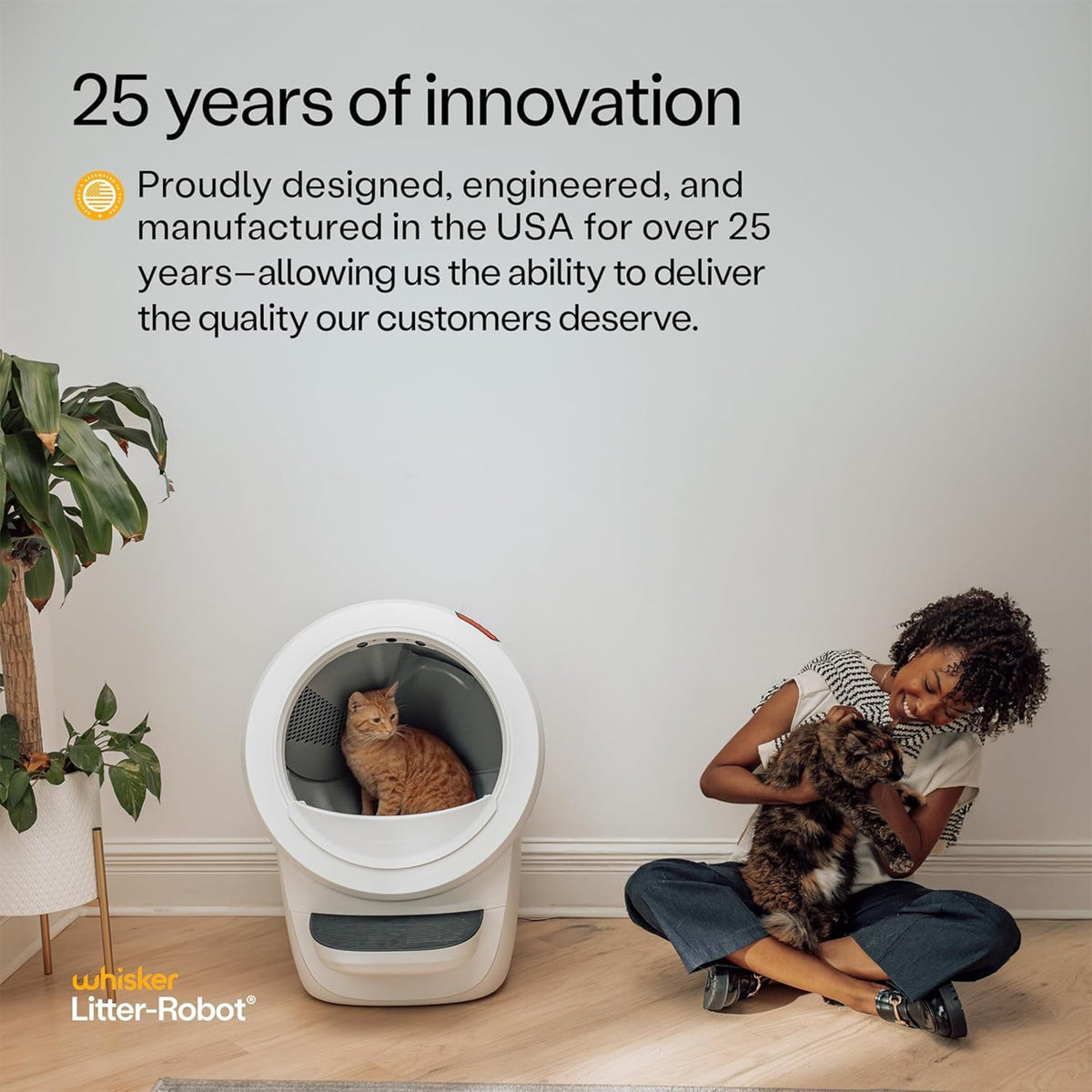 Litter-Robot 4 by Whisker, Automatic, Self-Cleaning Cat Litter Box (Open Box)