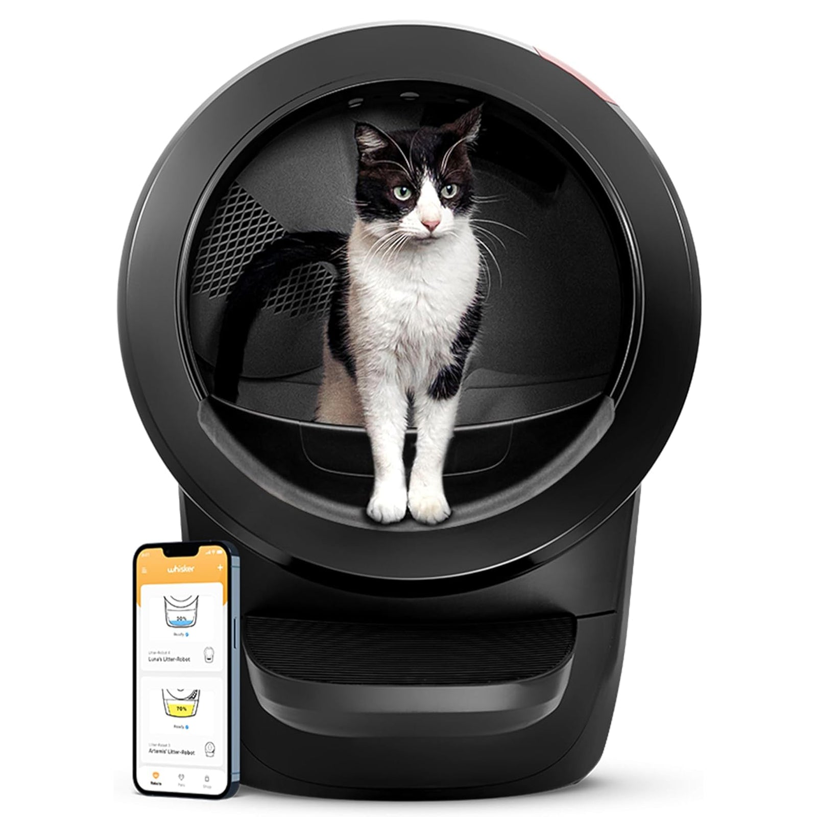 Litter-Robot 4 Supply & Accessory Bundle by Whisker, Black (Open Box) - VMInnovations