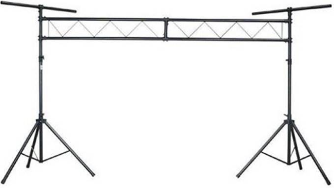 CHAUVET CH-31 Portable DJ Trussing T Bar Light Stand + (8) CLP-03 Light C-Clamps