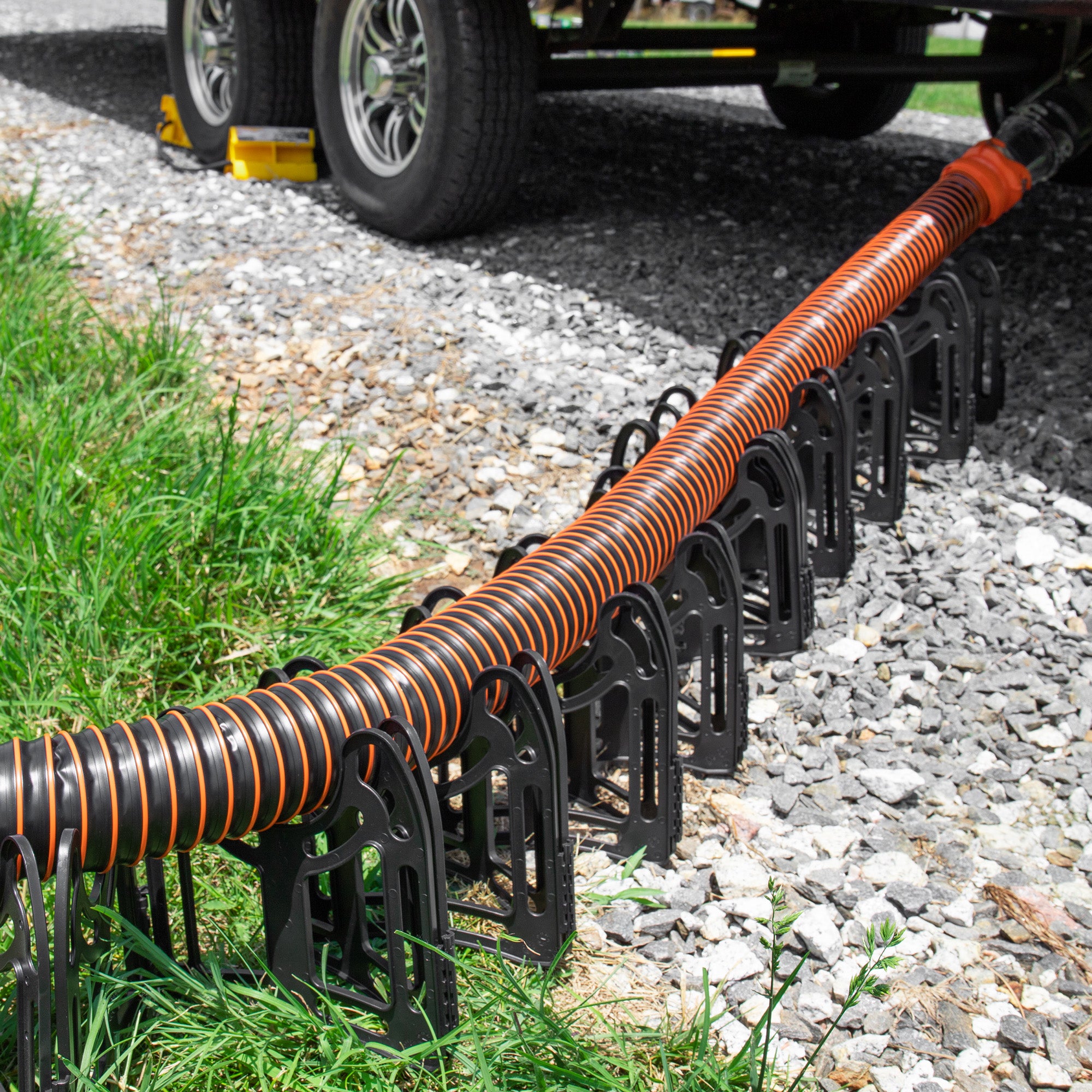 Camco Sidewinder 30' RV Sewer Hose Support, Gravity Flow Tool for Sewer Drainage - VMInnovations