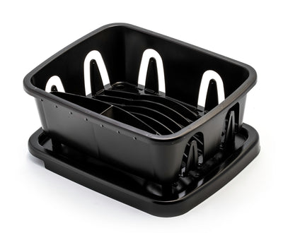 Camco RV Mini Dish Drainer and Sloped Tray, Compact Drying Rack for Small Sinks - VMInnovations