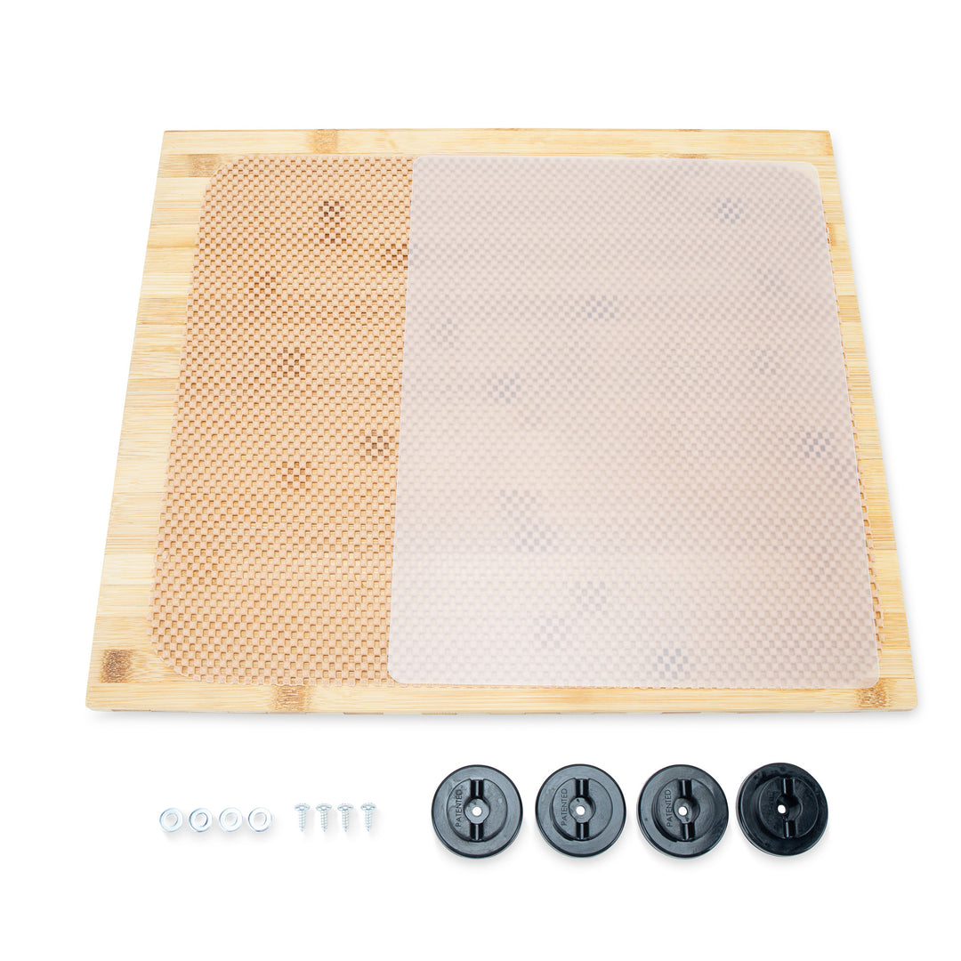 Camco Silent Top RV Stovetop Cover, Fits 3 or 4 Burner RV Stoves, 19.5”x17”x.75”