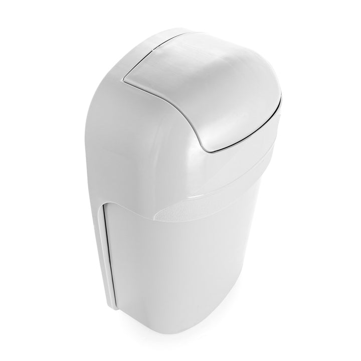 Camco Cabinet Mount Trash Can, Compact Waste Basket with Lid, 5 Quarts, Gray - VMInnovations