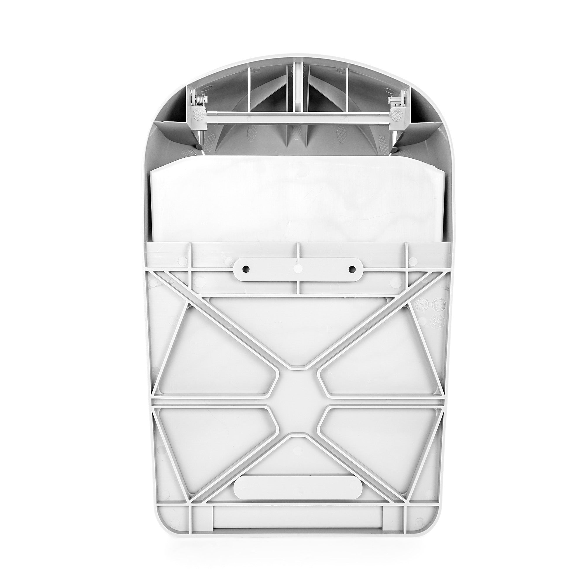 Camco Cabinet Mount Trash Can, Compact Waste Basket with Lid, 5 Quarts, Gray - VMInnovations