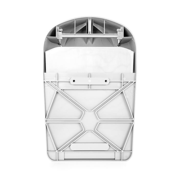 Camco Cabinet Mount Trash Can, Compact Waste Basket with Lid, 5 Quarts, Gray - VMInnovations