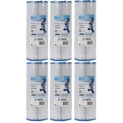 Unicel C-4950 Replacement 50 Sq Ft Pool Hot Tub Spa Filter Cartridge (6 Pack) - VMInnovations
