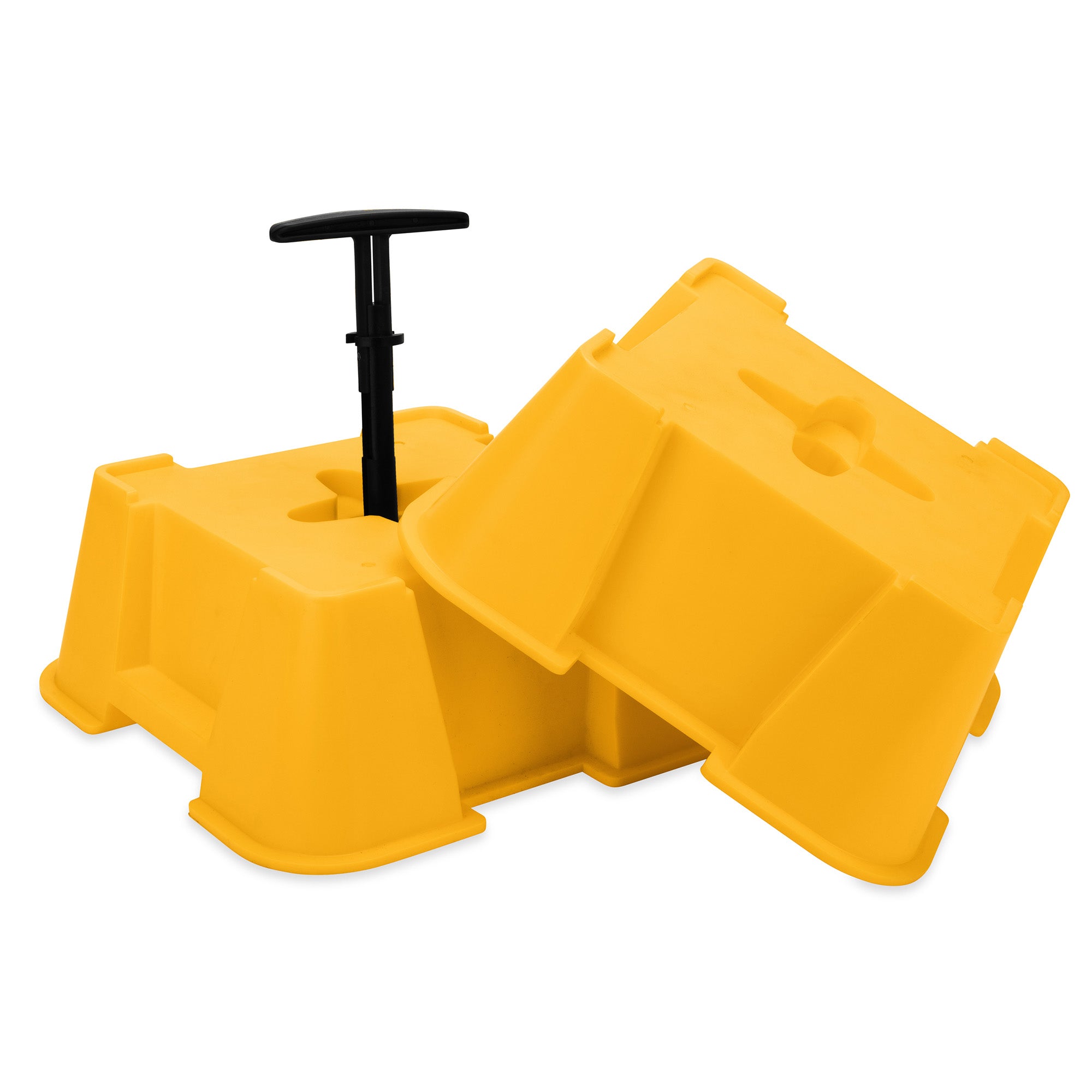 Camco FasTen Big Blocks RV Stabilizing Jack Supports with T-Handle, 2-Pack - VMInnovations