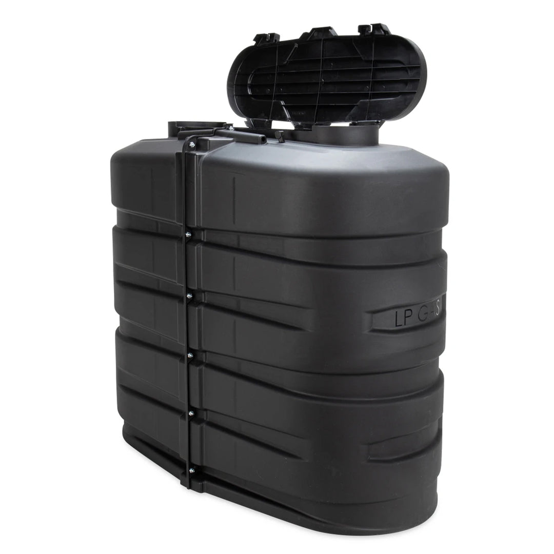 Camco Dual Propane Tank Cover for Campers or RVs, Fits 2 30 Pound Steel Tanks - VMInnovations
