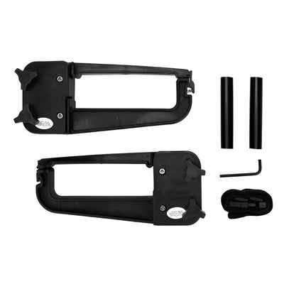 Camco Clamp-N-Carry Lockable Chair & Bike Rack for RV Ladders, Adjustable Strap - VMInnovations
