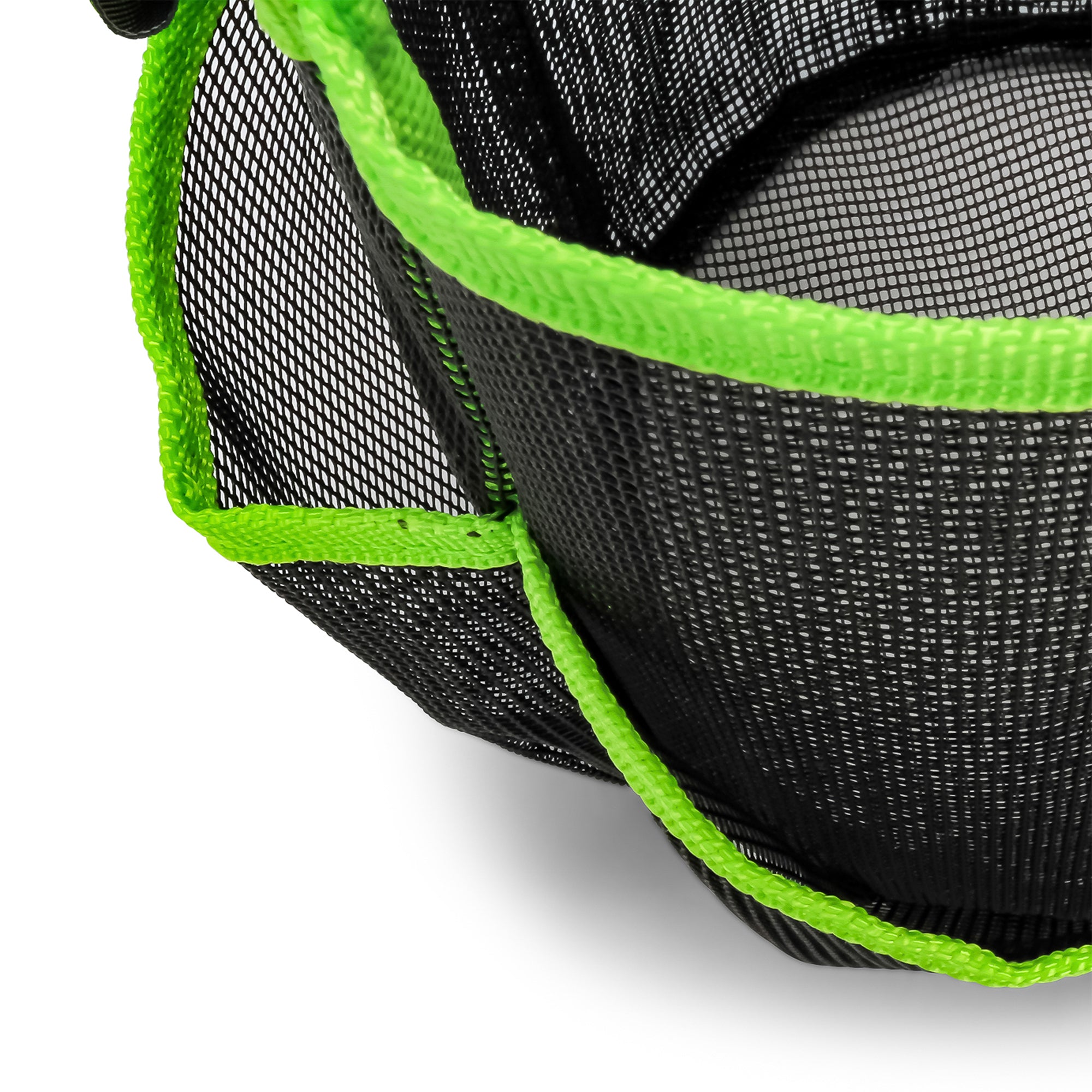 Camco Shower Caddy, Mesh Bag Bathroom Storage Accessory with Handle, Black/Green - VMInnovations
