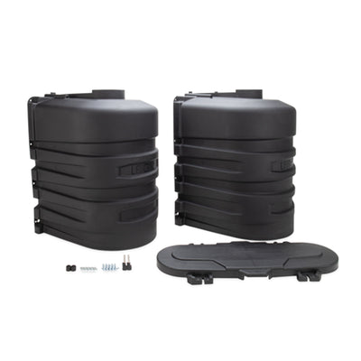 Camco Dual Propane Tank Cover for Campers or RVs, Fits 2 20 Pound Steel Tanks - VMInnovations