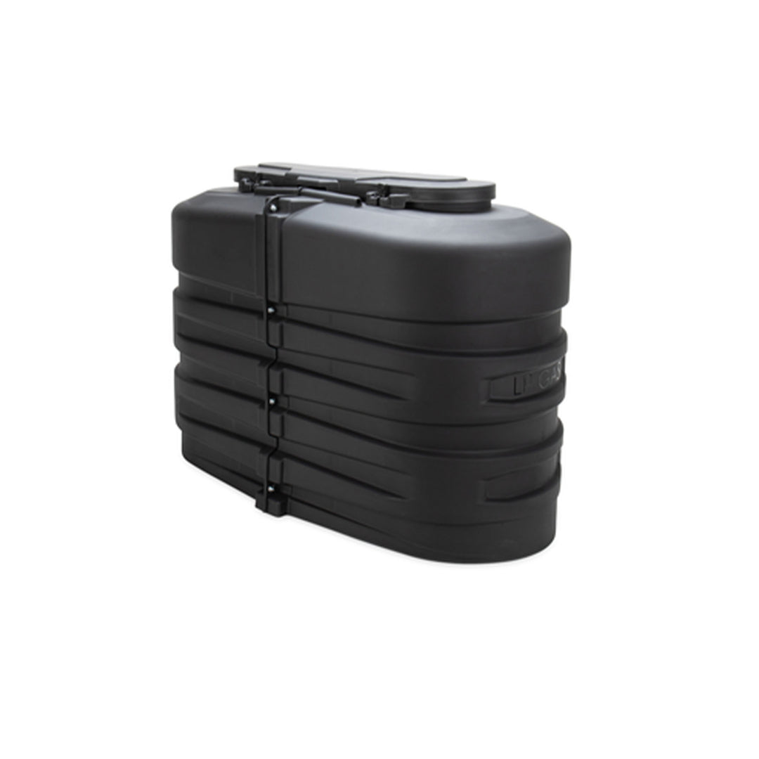 Camco Dual Propane Tank Cover for Campers or RVs, Fits 2 20 Pound Steel Tanks - VMInnovations