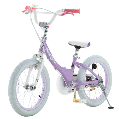 RoyalBaby Petal Queen Outdoor Kid's Bicycle with Kickstand, 16 Inch, Purple