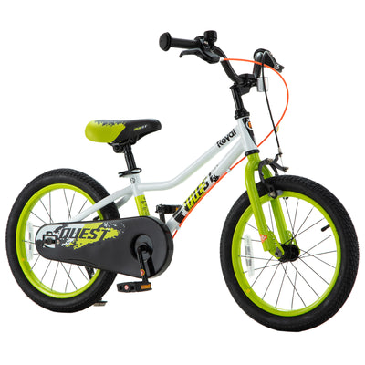 RoyalBaby Quest Outdoor Kid's Bicycle with Kickstand, 16 Inch Wheel, White