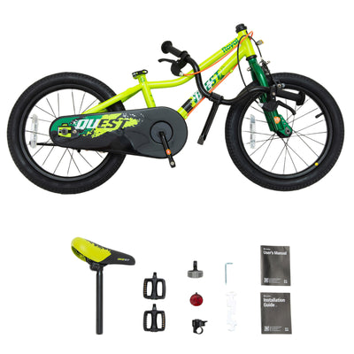 RoyalBaby Quest Outdoor Kid's Bicycle with Kickstand, 16 Inch Wheel, Green