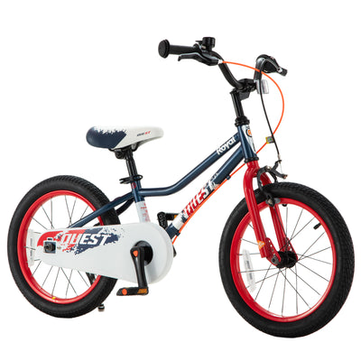 RoyalBaby Quest EZ Outdoor Kid's Bicycle with Kickstand, 16 Inch Wheel, Blue/Red