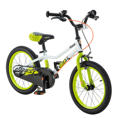 RoyalBaby Quest EZ Outdoor Kid's Bicycle with Kickstand, 16 Inch Wheel, White