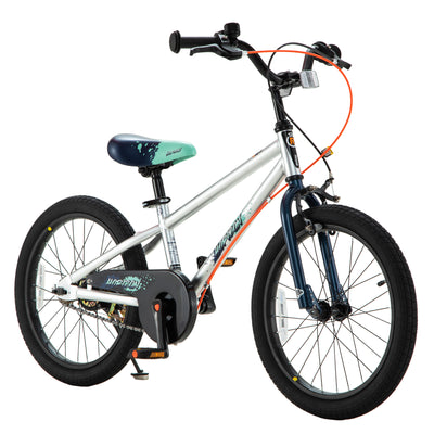 RoyalBaby Horizon EZ Outdoor Kid's Bicycle with Kickstand, 18 Inch, Blue