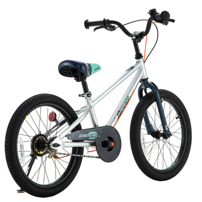 RoyalBaby Horizon EZ Outdoor Kid's Bicycle with Kickstand, 18 Inch, Blue