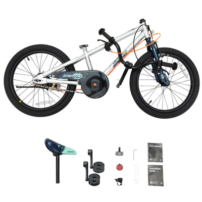 RoyalBaby Horizon EZ Outdoor Kid's Bicycle with Kickstand, 18 Inch, Blue