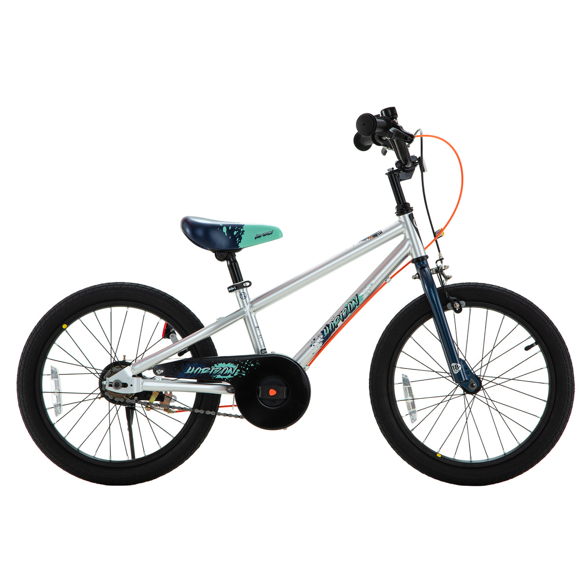 RoyalBaby Horizon EZ Outdoor Kid's Bicycle with Kickstand, 18 Inch, Blue