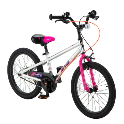 RoyalBaby Horizon EZ Outdoor Kid's Bicycle with Kickstand, 18 Inch, Pink
