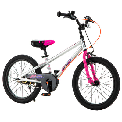 RoyalBaby Horizon EZ Outdoor Kid's Bicycle with Kickstand, 18 Inch, Pink