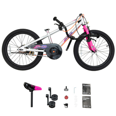 RoyalBaby Horizon EZ Outdoor Kid's Bicycle with Kickstand, 18 Inch, Pink