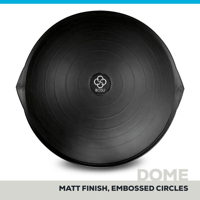 Bosu Home Balance Trainer for Strength, Flexibility, and Cardio Workouts, Black - VMInnovations